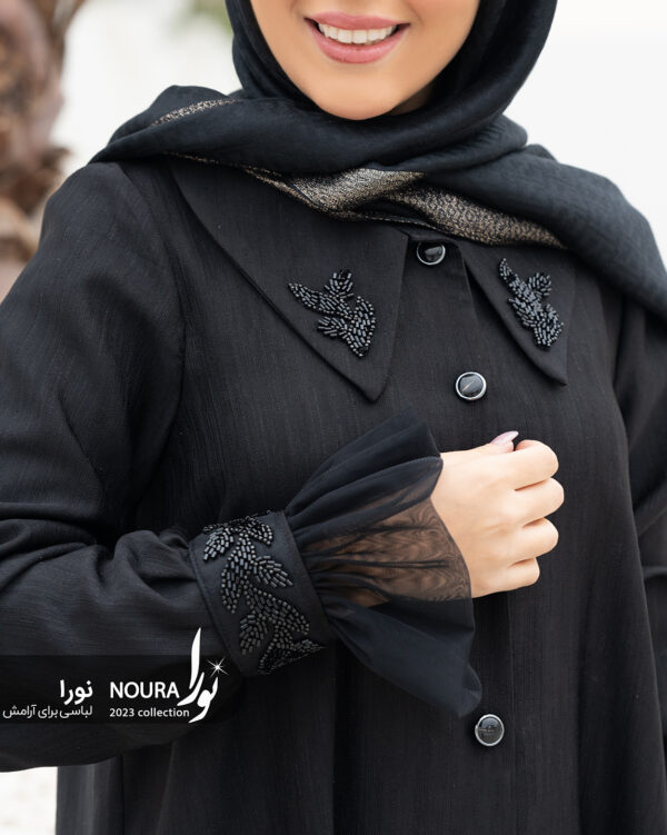 مانتو ارمغان مشکی - Image 8
