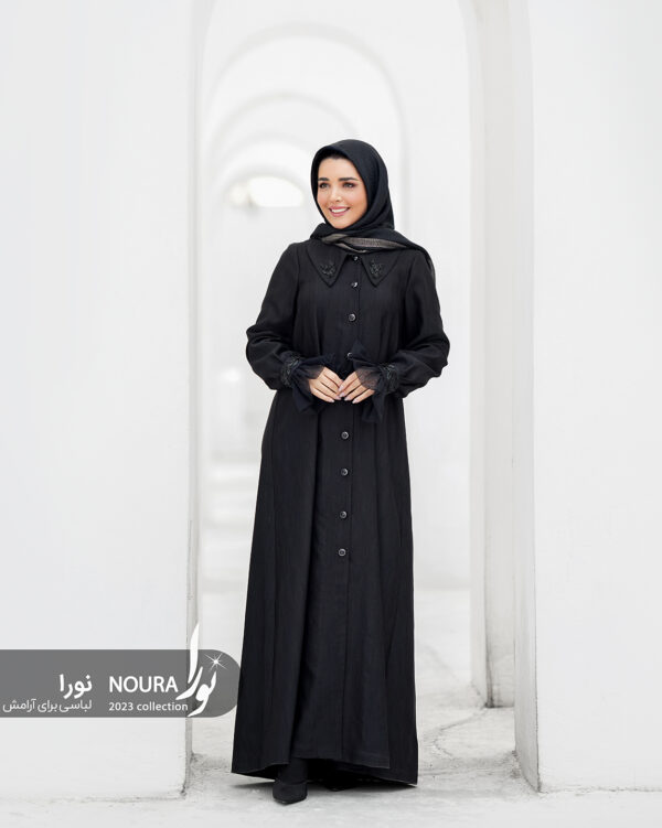 مانتو ارمغان مشکی - Image 2