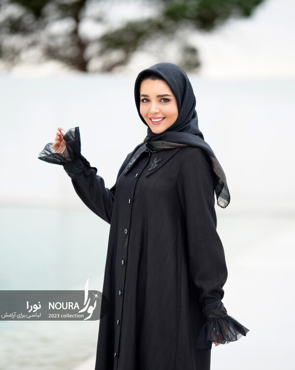 مانتو ارمغان مشکی - Image 3