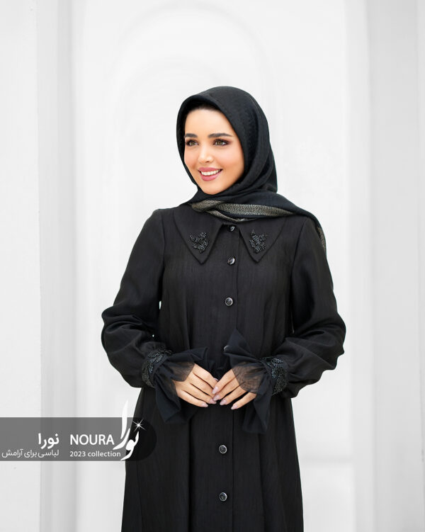مانتو ارمغان مشکی - Image 4