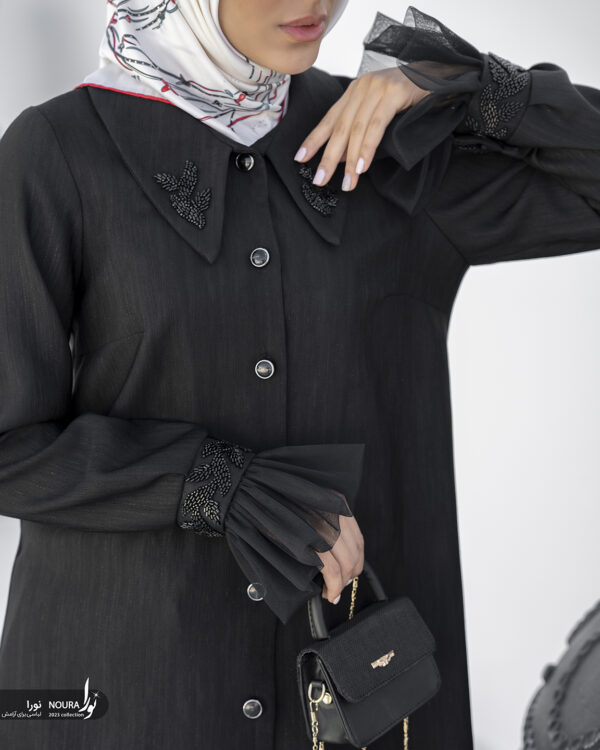مانتو ارمغان مشکی - Image 5