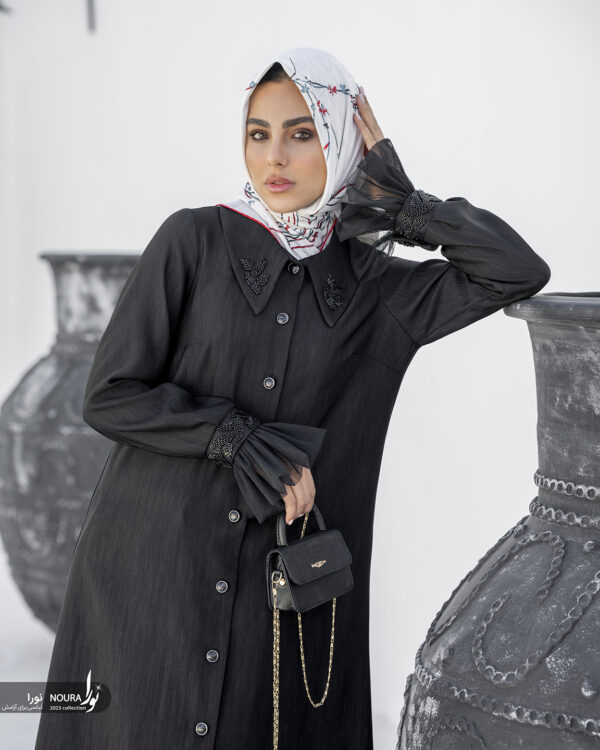 مانتو ارمغان مشکی - Image 6
