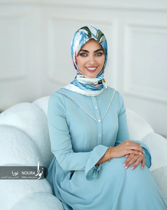 پیراهن بهاره (رنگبندی) 8 بهاره آبی