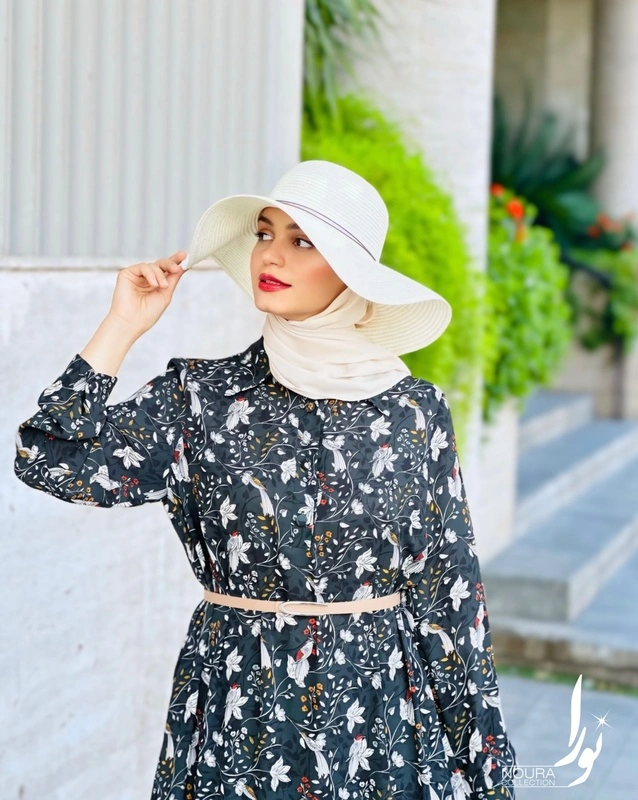 پیراهن سامینا طرح پرنده