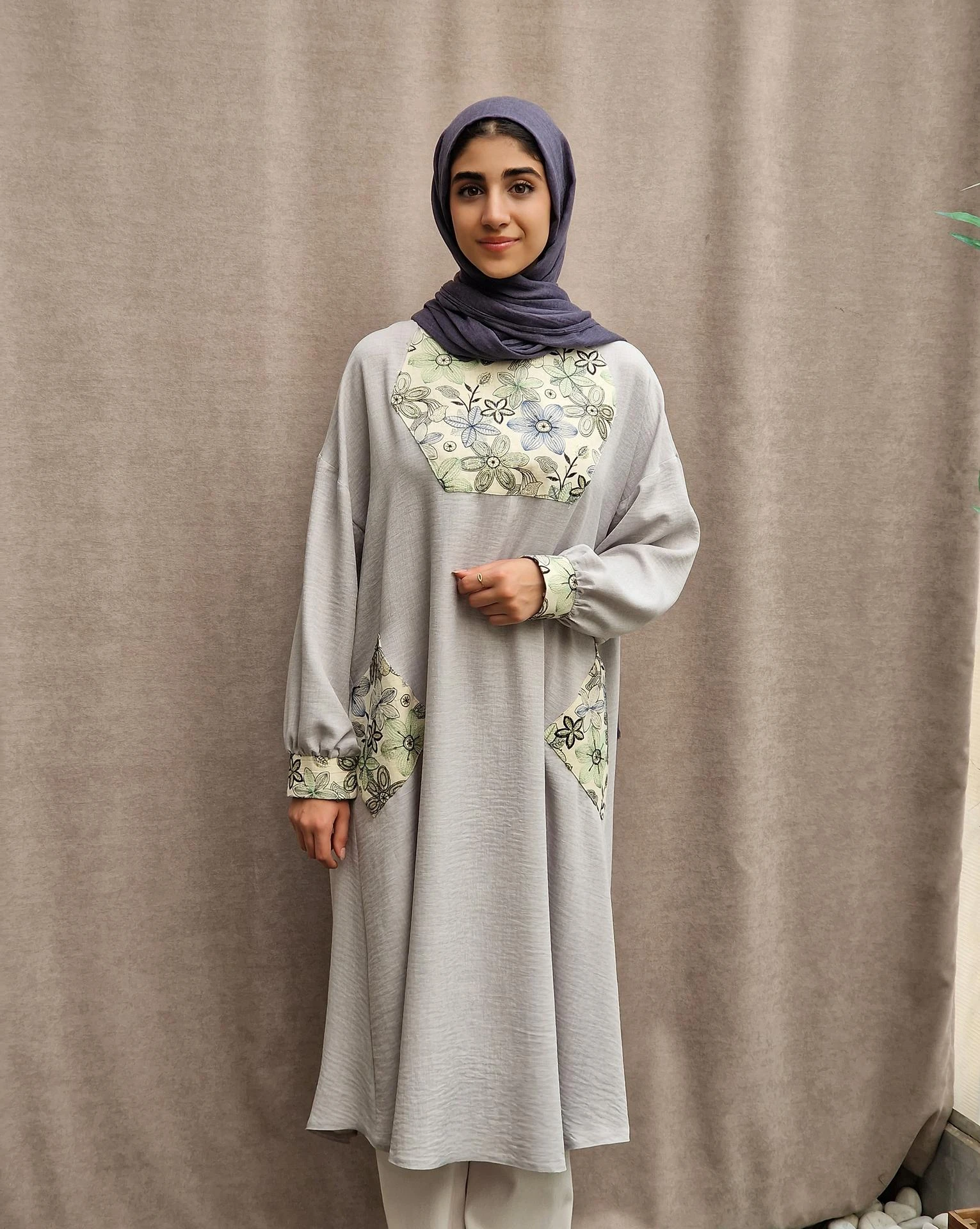 عبا شقایق (رنگبندی) 19 عبا شقایق طوسی روشن