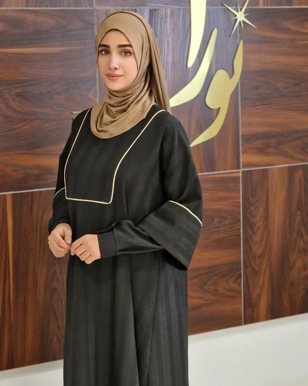 عبا حانیه کد 2 (مشکی و شیری)