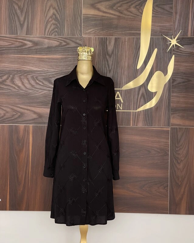 مانتو دینا مشکی (خامه دوزی) 3 مانتو دینا مشکی (خامه دوزی)