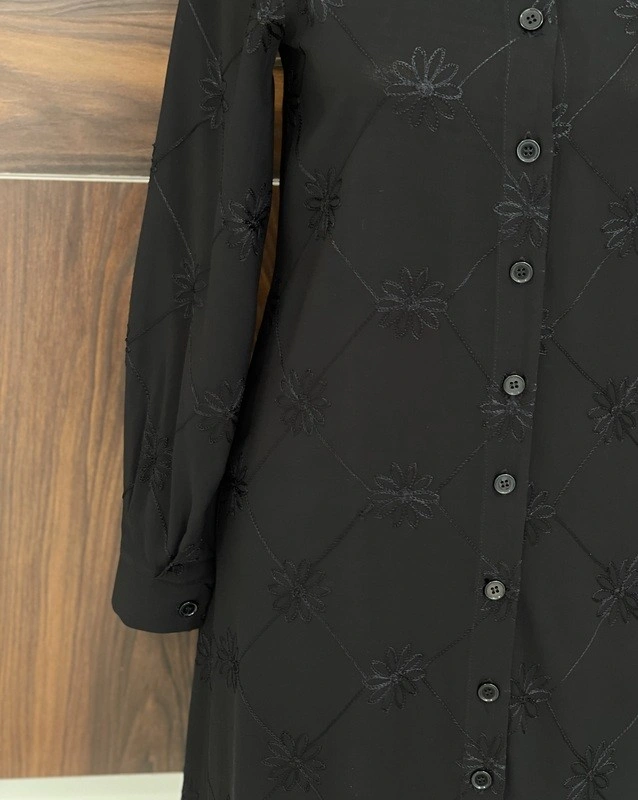 مانتو دینا مشکی (خامه دوزی) 4 مانتو دینا مشکی (خامه دوزی)