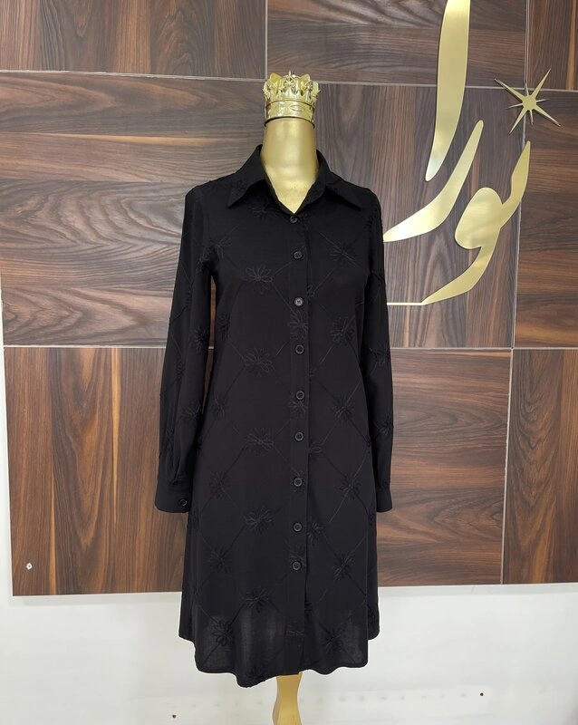 مانتو دینا مشکی (خامه دوزی) 5 مانتو دینا مشکی (خامه دوزی)