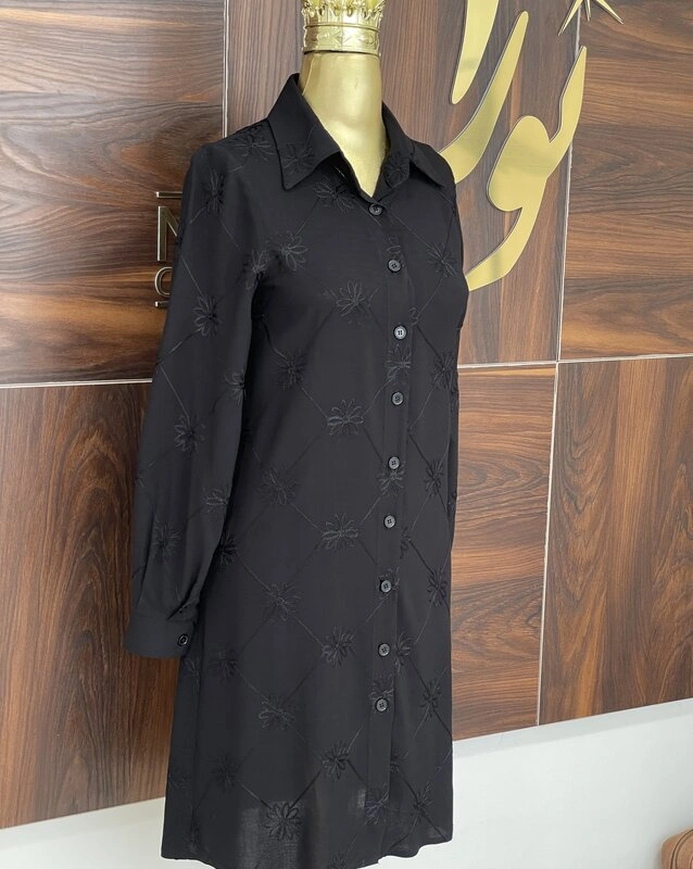 مانتو دینا مشکی (خامه دوزی) 6 مانتو دینا مشکی (خامه دوزی)