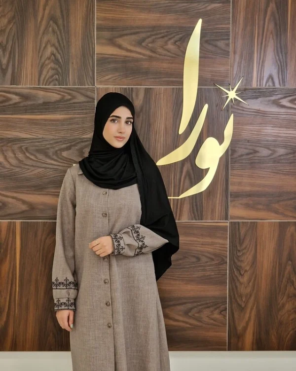 مانتو نسیم (آبی روشن و خاکی)
