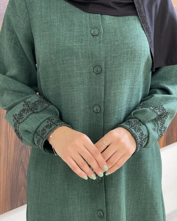 مانتو نسیم (یشمی و شکلاتی)