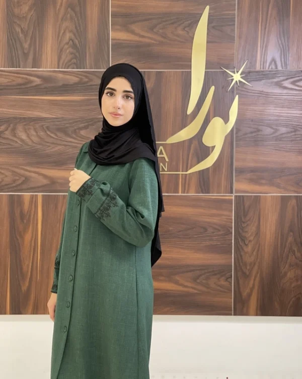 مانتو نسیم (یشمی و شکلاتی)