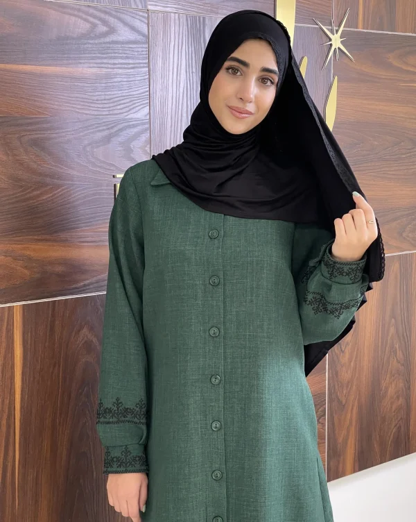 مانتو نسیم (یشمی و شکلاتی)