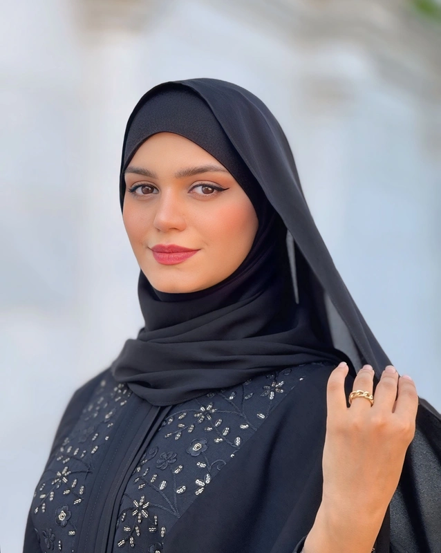 هدشال حریر مشکی