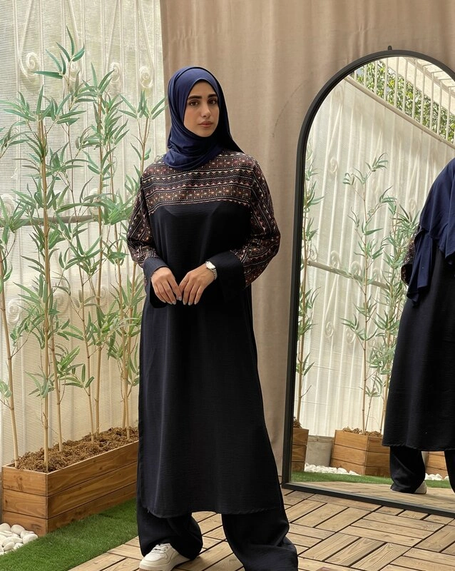 تونیک و شلوار مهسا سرمه ای 9 تونیک و شلوار مهسا سرمه ای