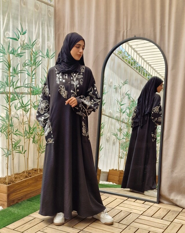 عبا روژان مشکی 5 عبا روژان مشکی