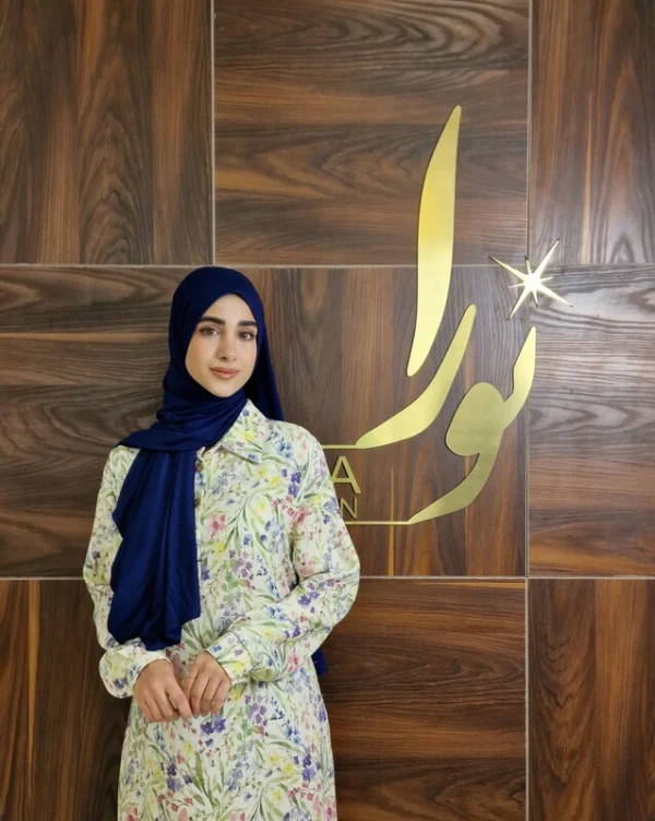 پیراهن نیکتا طرح گل بهاری