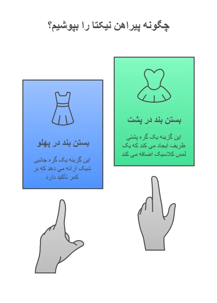 پیراهن نیکتا طرح گل بهاری