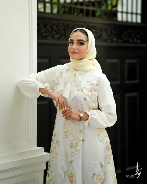 پیراهن مبینا سفید