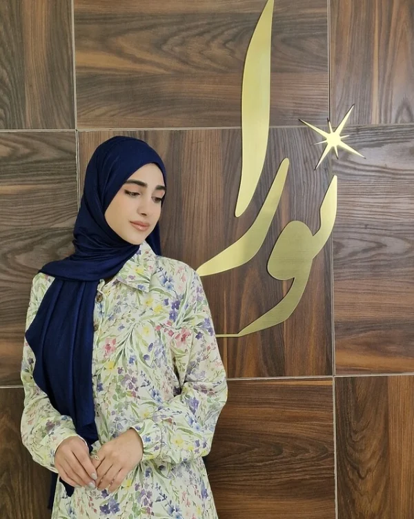 پیراهن نیکتا طرح گل بهاری
