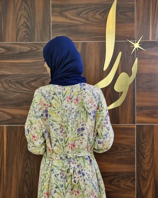 پیراهن نیکتا طرح گل بهاری