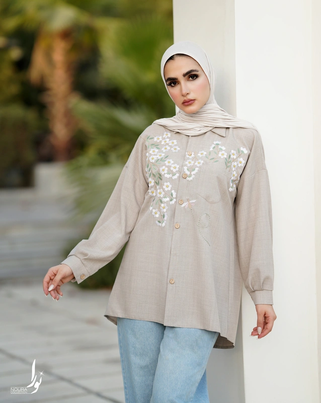 تونیک پیچک (فیروزه ای و شنی)
