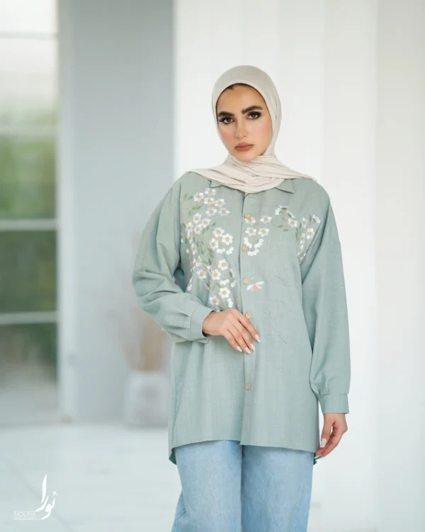 تونیک پیچک (فیروزه ای و شنی)