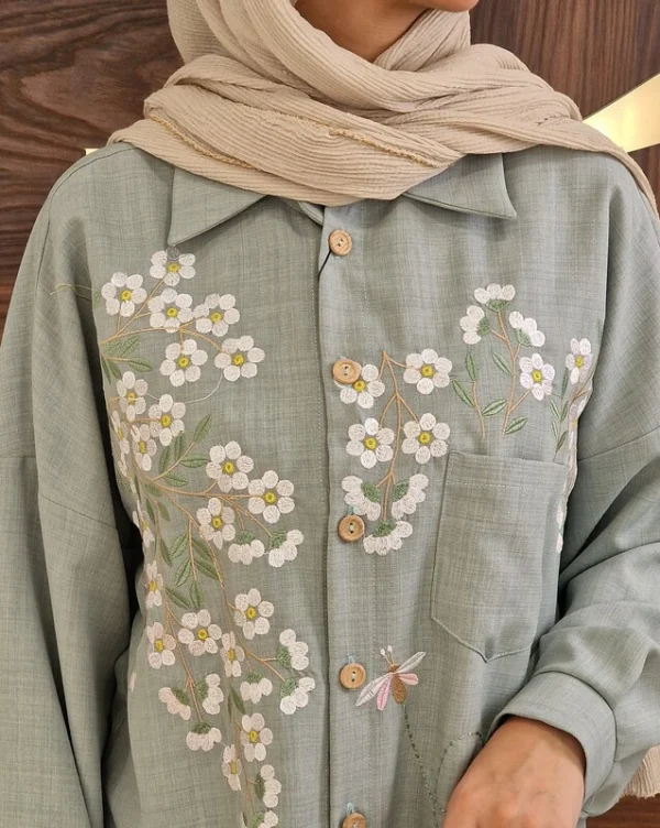 تونیک پیچک (فیروزه ای و شنی)