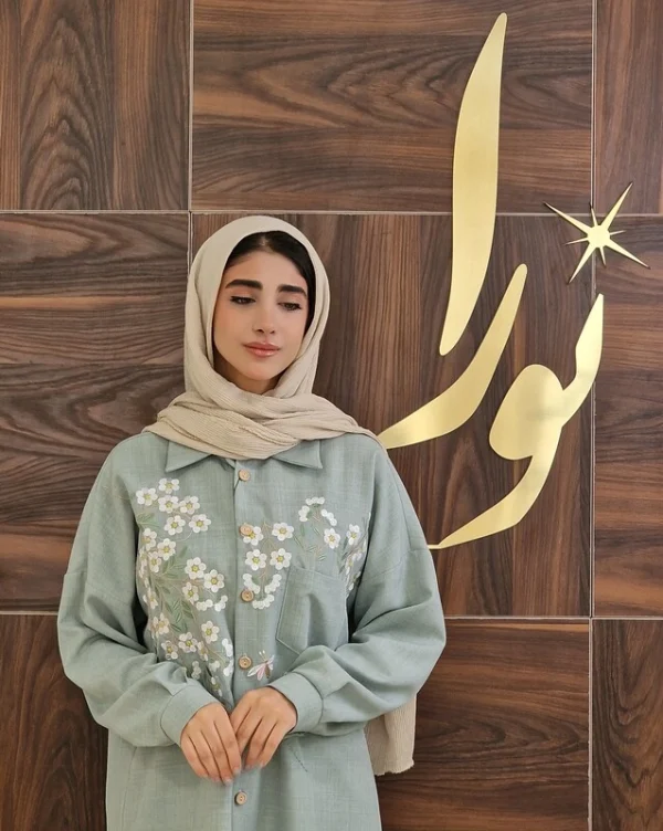 تونیک پیچک (فیروزه ای و شنی)