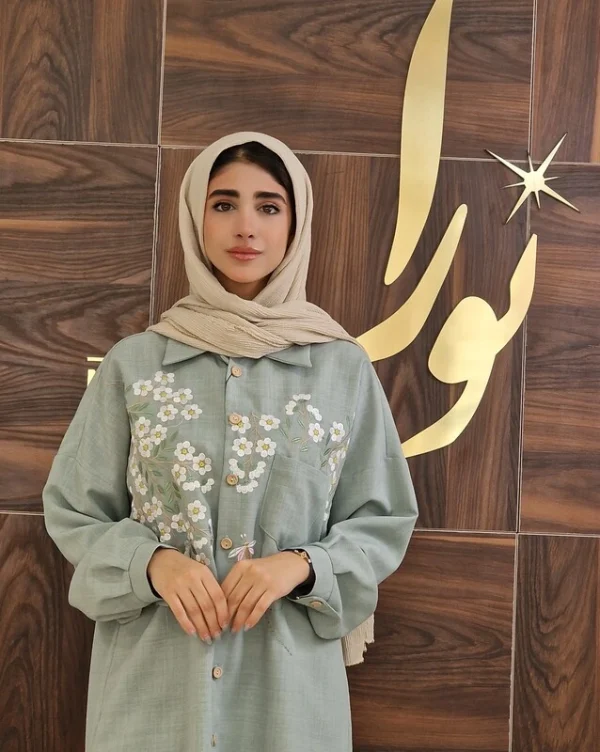 تونیک پیچک (فیروزه ای و شنی)