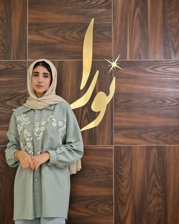 تونیک پیچک (فیروزه ای و شنی)