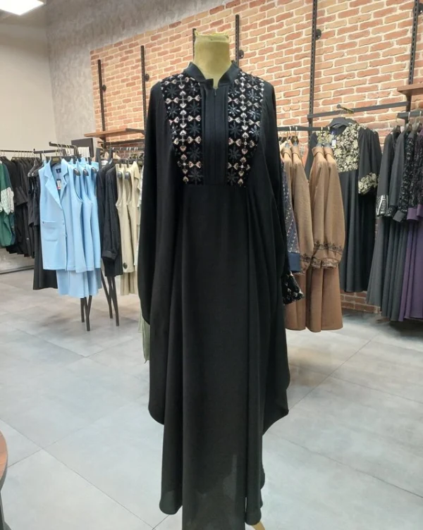 عبا صدف سوزندوزی مشکی