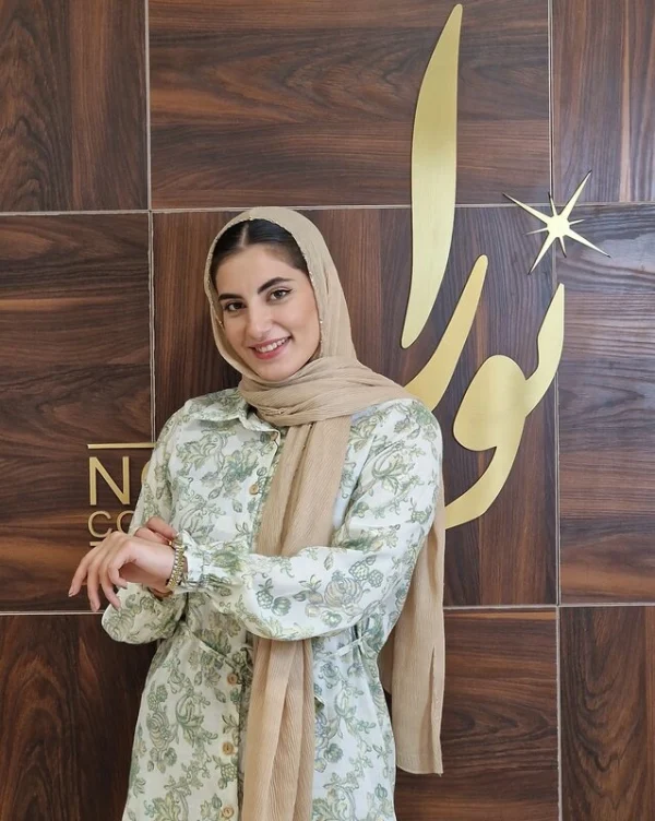 تونیک نازگل سبز طرح بته جقه