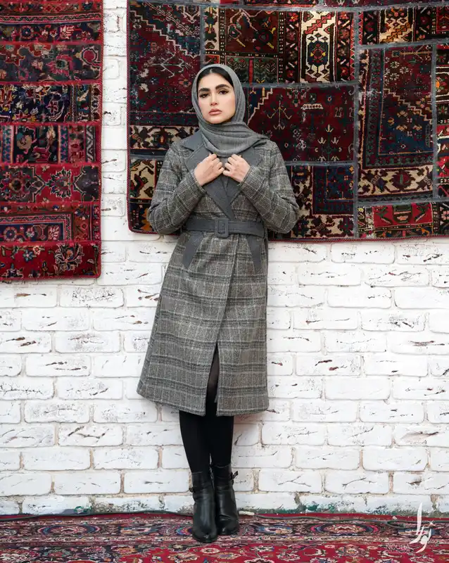 پالتو جاسمین طوسی 3 پالتو جاسمین طوسی