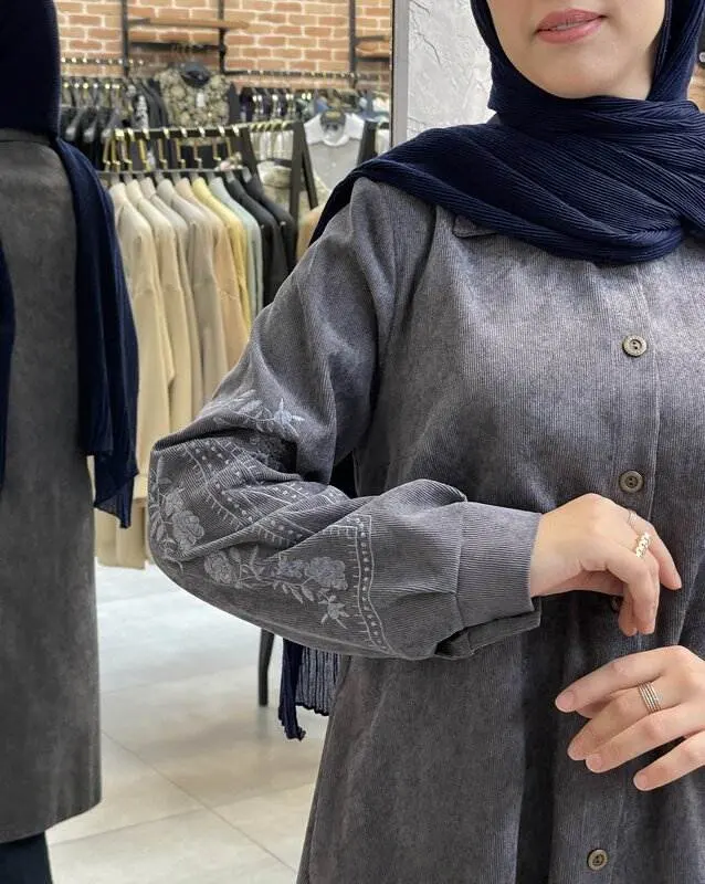 مانتو ماهین طوسی 4 مانتو ماهین طوسی