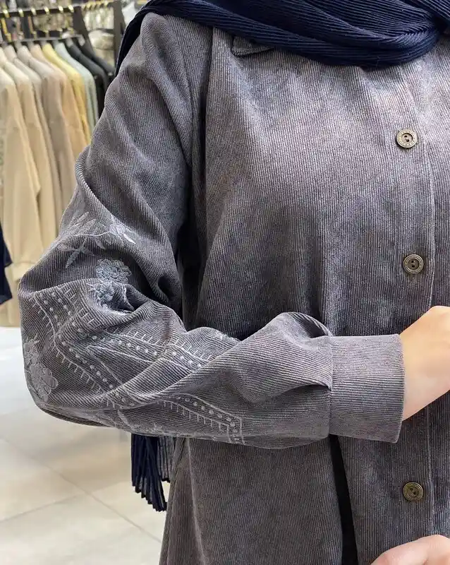 مانتو ماهین طوسی 5 مانتو ماهین طوسی