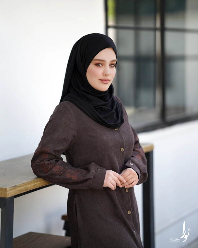 مانتو ماهین قهوه ای