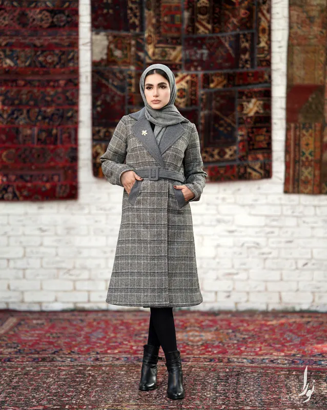 پالتو جاسمین طوسی