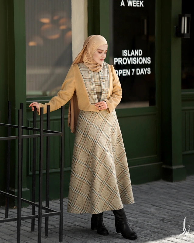 کت و سارافن افرا سبز 5 کت و سارافن افرا سبز