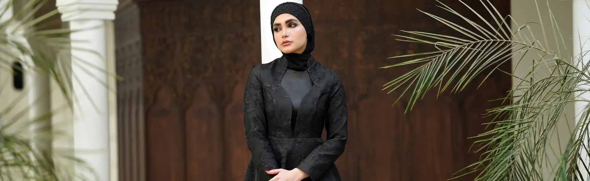 نورا 7 بنر پیراهن ملیکا مشکی_دسکتاپ_مزون نورا