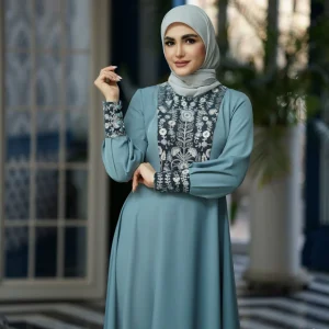 پیراهن آرمیتا نقرآبی