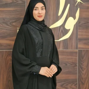 عبا صدف کوتاه طرح مشکی