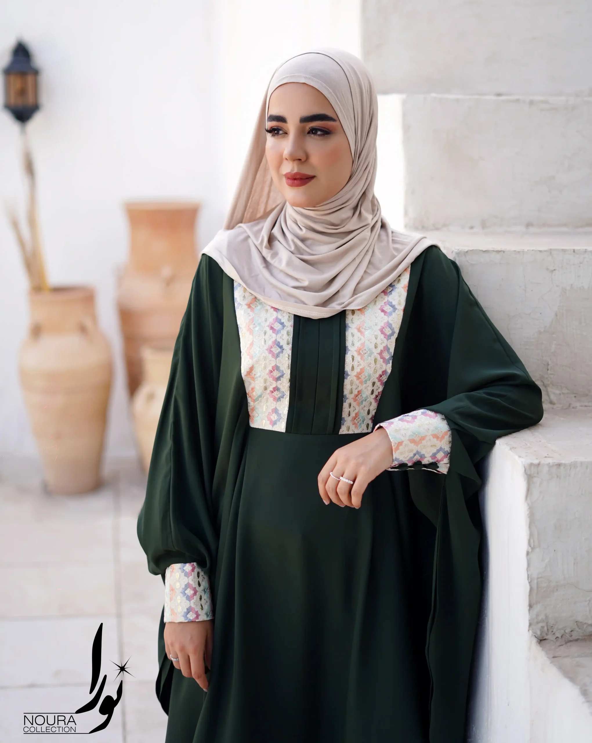 عبا صدف کوتاه زیتونی 3 عبا صدف کوتاه زیتونی - Image 3