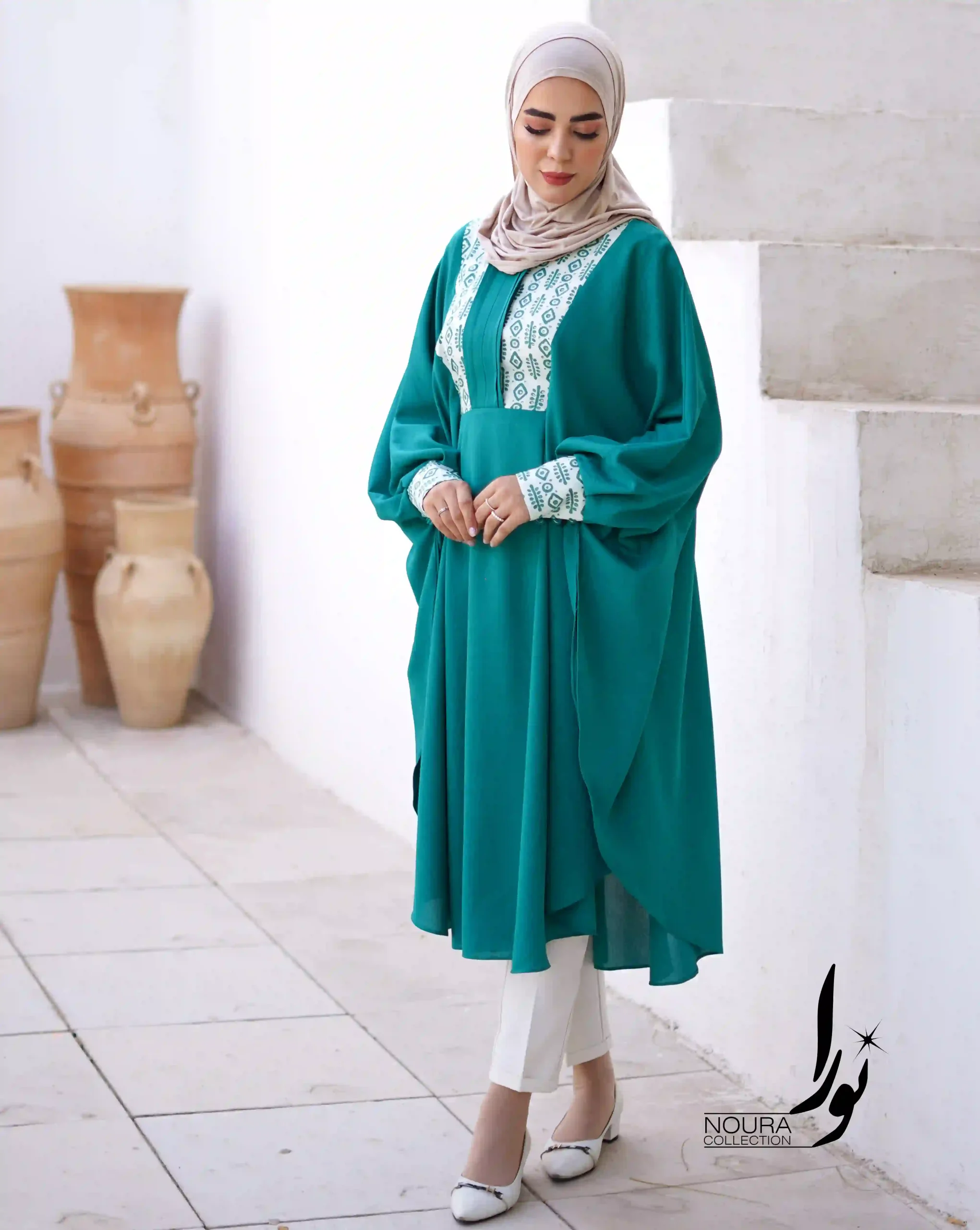 عبا صدف شان سبز 3 عبا صدف شان سبز - Image 3