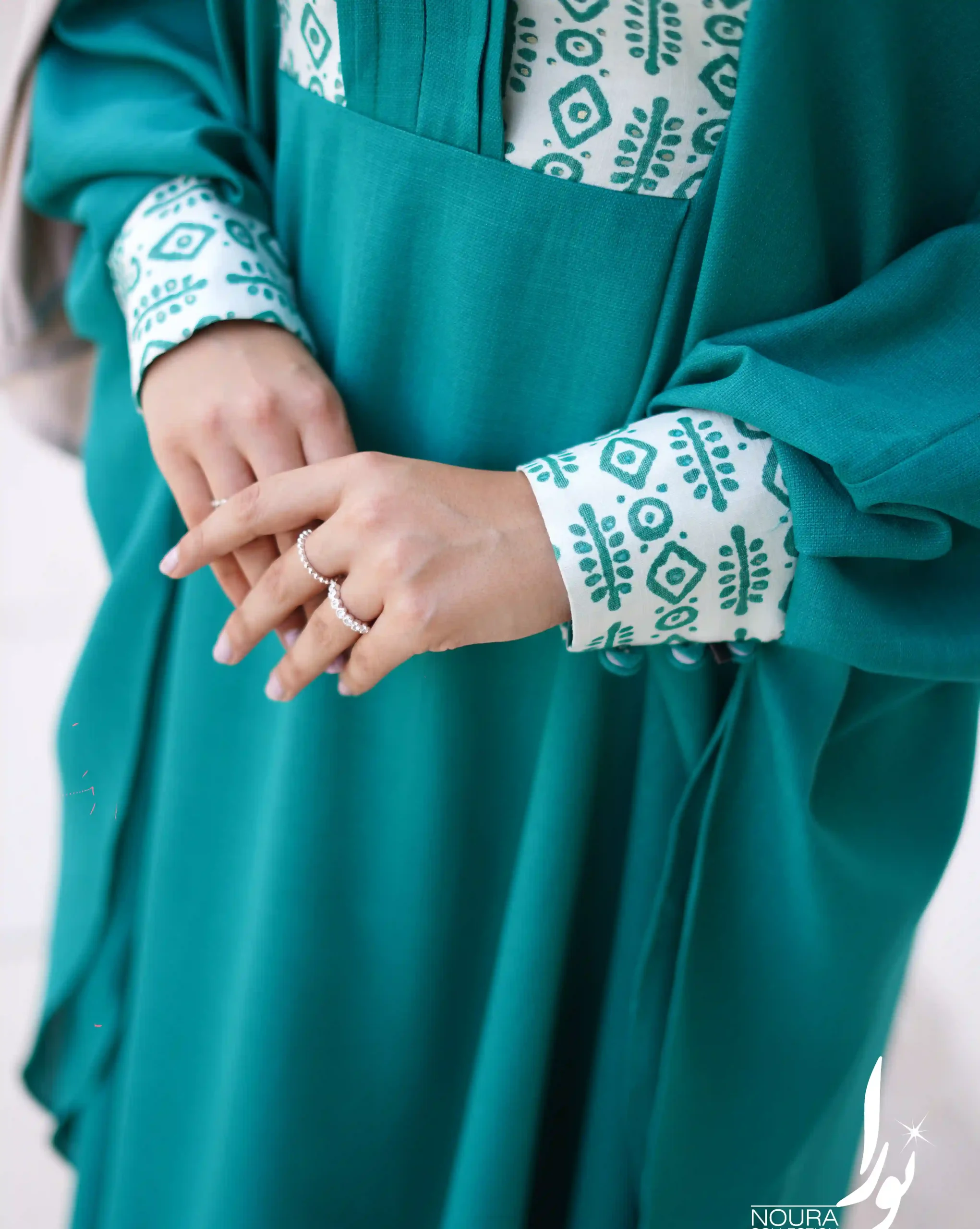 عبا صدف شان سبز 6 عبا صدف شان سبز - Image 6