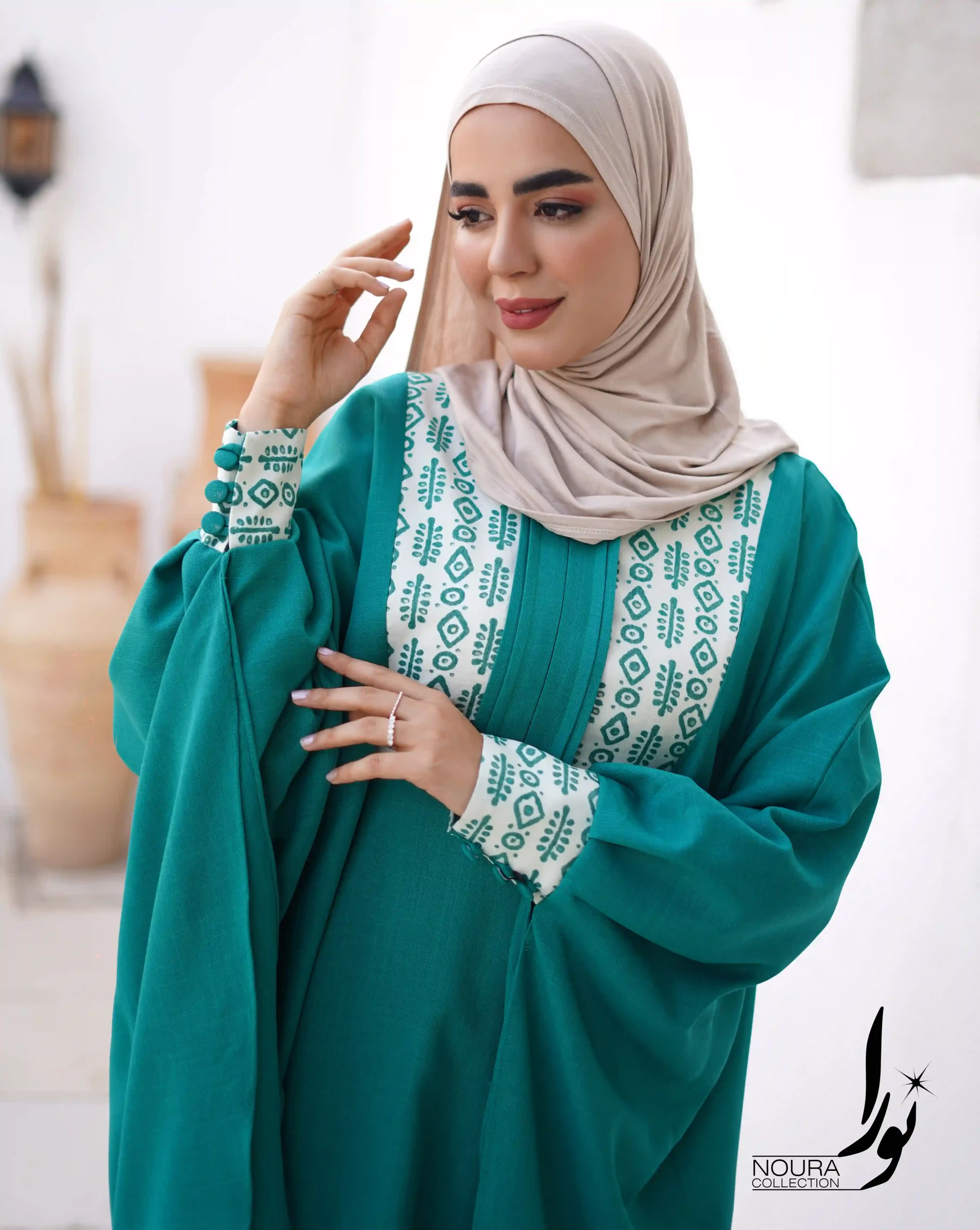عبا صدف شان سبز 4 عبا صدف شان سبز - Image 4