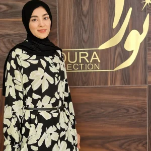 پیراهن آفتاب سبز طرح گل درشت