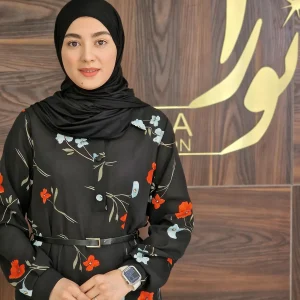 پیراهن آفتاب مشکی طرح گل شقایق