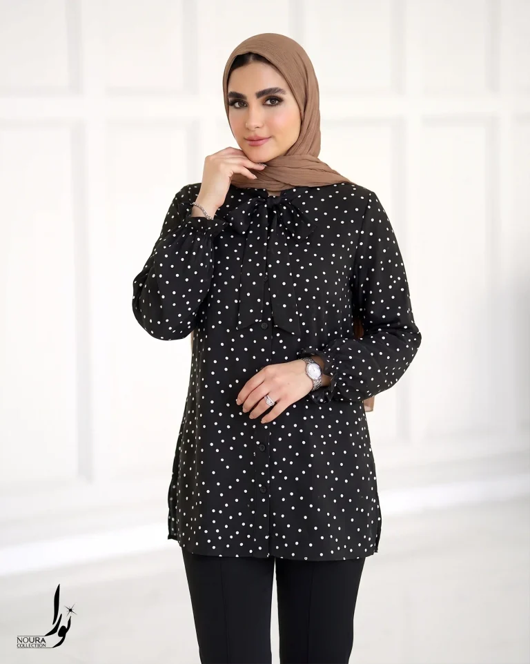 شومیز شادی خال خالی مزون نورا